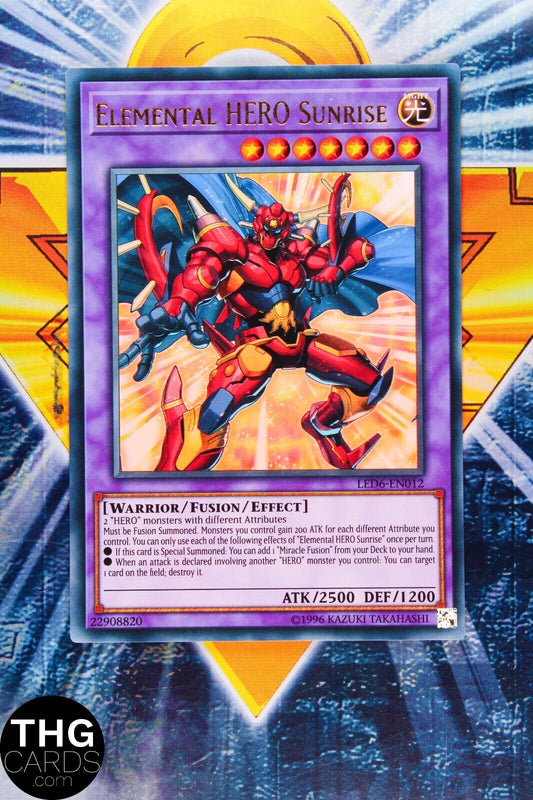 Elemental Hero Sunrise LED6-EN012 1st Edition Ultra Rare Yugioh Card