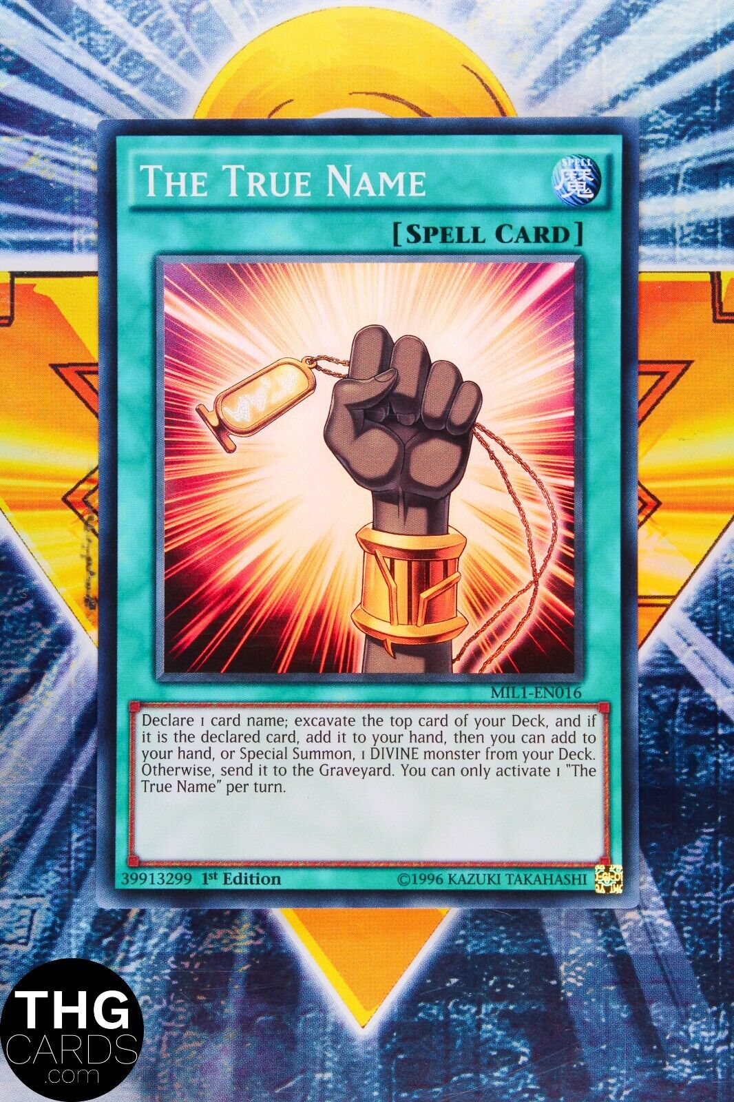 The True Name MIL1-EN016 1st Edition Super Rare Yugioh Card