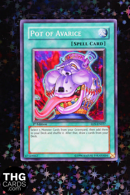 Pot Of Avarice EEN-EN037 1st Edition Super Rare Yugioh Card