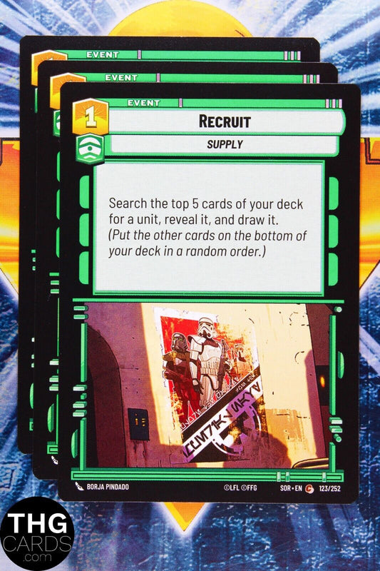 Recruit 123/252 Common Star Wars Unlimited Card Playset