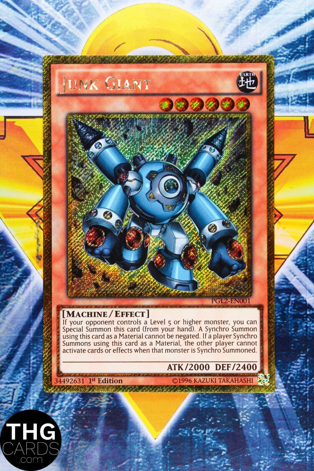 Junk Giant PGL2-EN001 1st Edition Secret Rare Yugioh Card