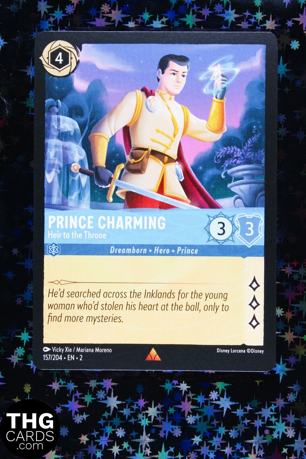 Prince Charming, Heir to the Throne 157/204 Rare Lorcana Card EN 2