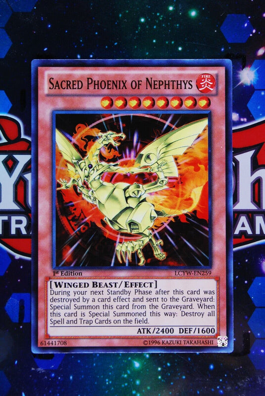Sacred Phoenix of Nephthys LCYW-EN259 1st Edition Super Rare Yugioh Card