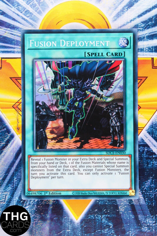 Fusion Deployment SDCS-EN030 1st Edition Super Rare Yugioh Card