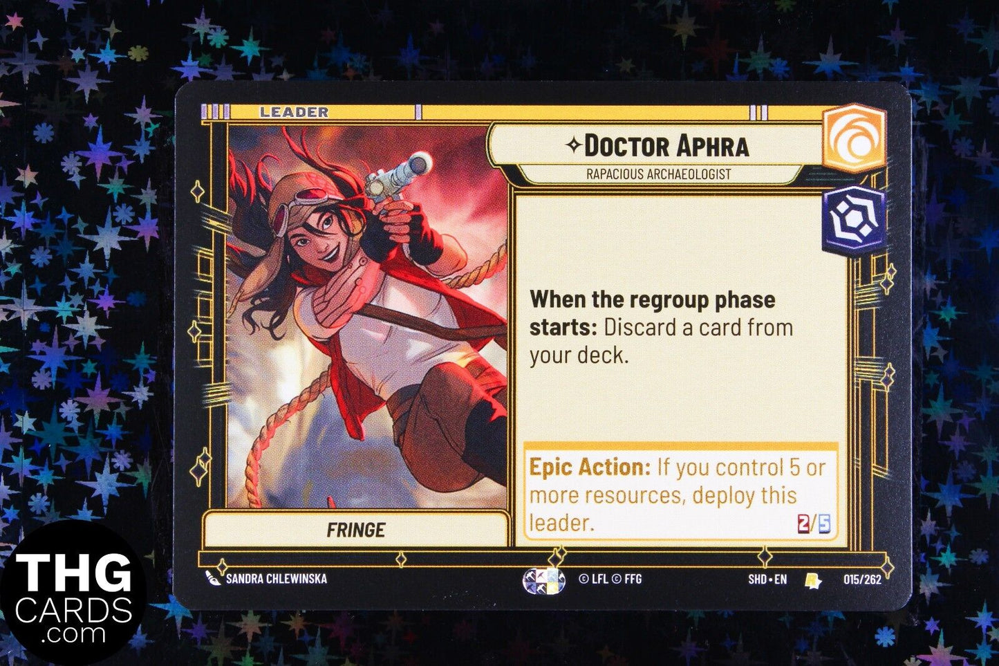 Doctor Aphra 015/262 Rare Star Wars Unlimited Card SHD