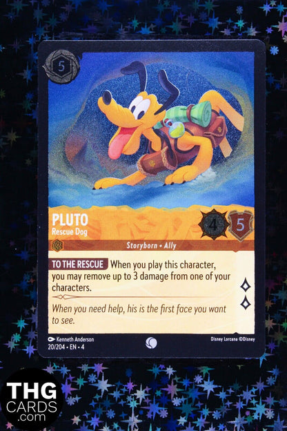 Pluto, Rescue Dog 20/204 Common Lorcana Card EN 4