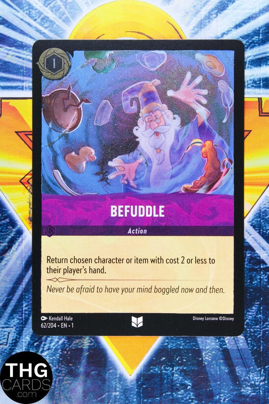 Befuddle 62/204 Foil Uncommon Lorcana First Chapter Card