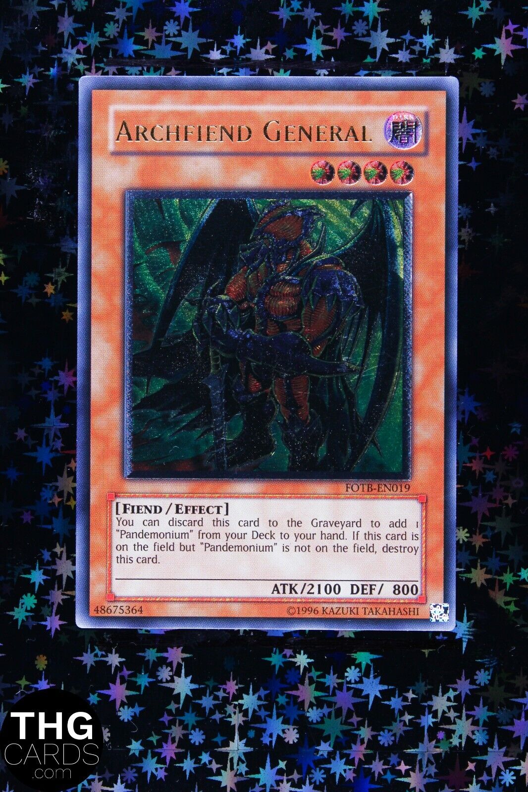 Archfiend General FOTB-EN019 Euro Ultimate Rare Yugioh Card