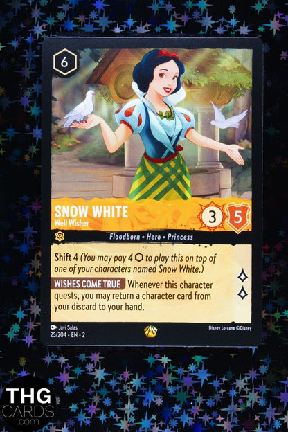 Snow White, Well Wisher 25/204 Legendary Lorcana Rise of Floodborn Card