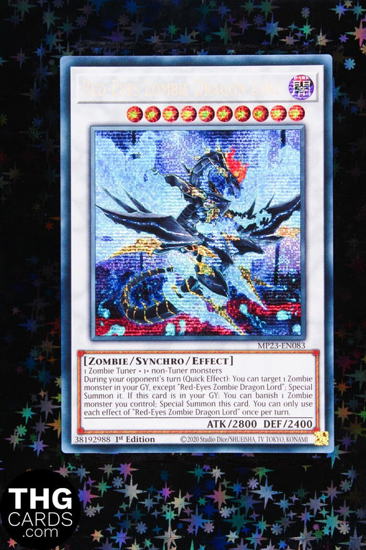 Red-Eyes Zombie Dragon Lord MP23-EN083 1st Edition Secret Rare Yugioh Card