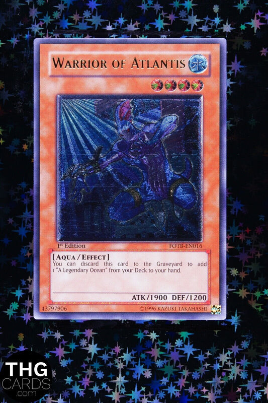 Warrior Of Atlantis FOTB-EN016 1st Edition European Ultimate Rare Yugioh Card