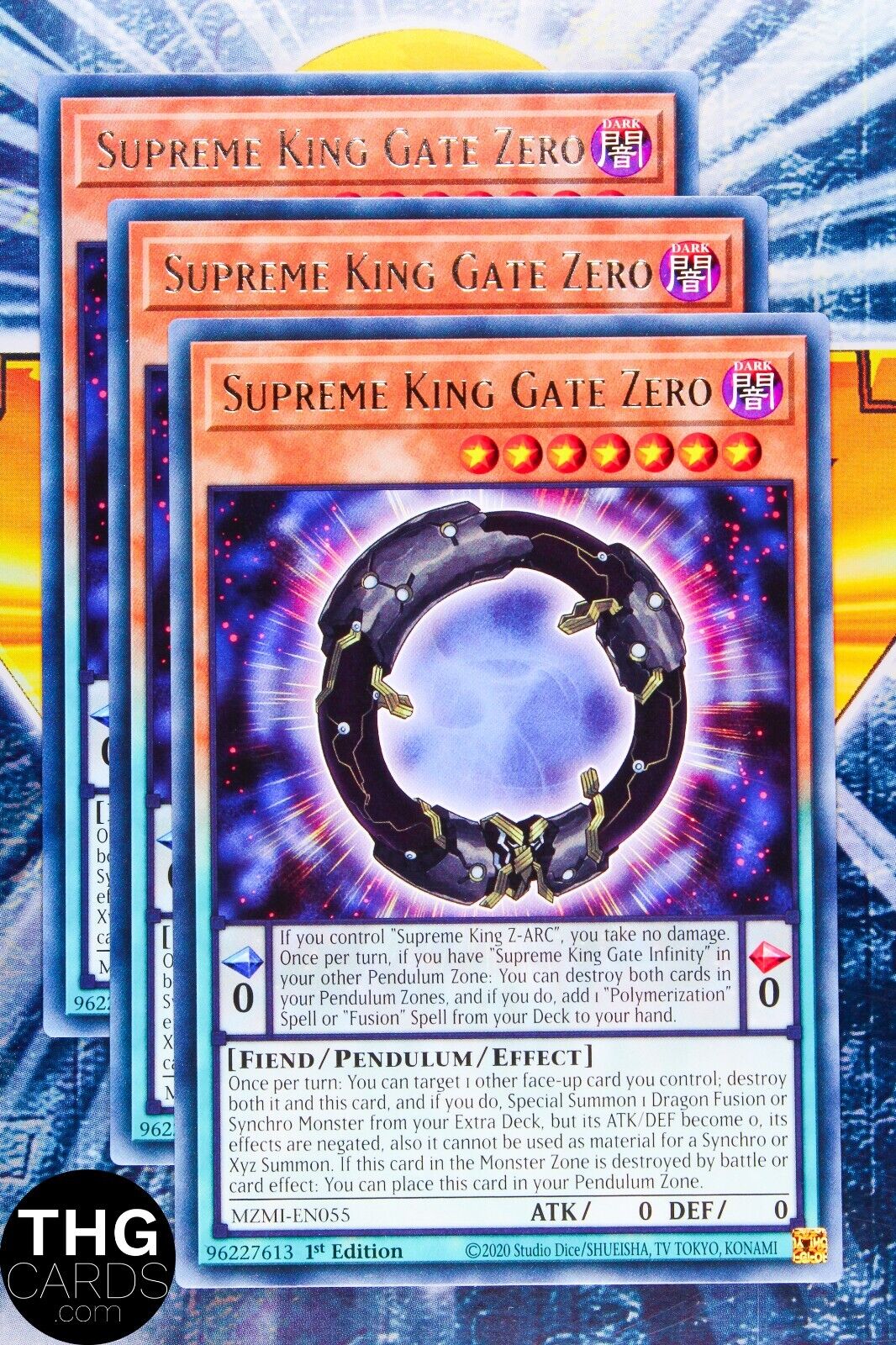 Supreme King Gate Zero MZMI-EN055 1st Ed Rare Yugioh Card Playset