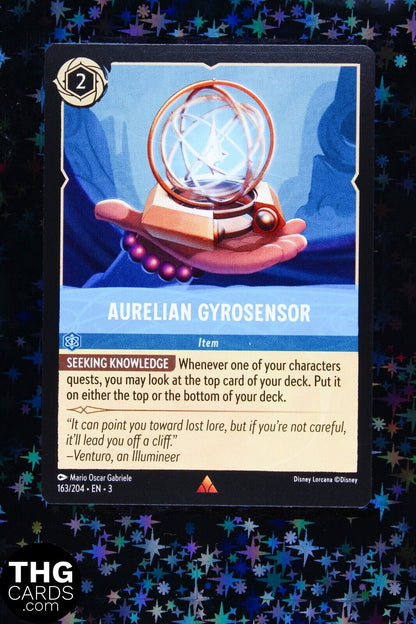 Aurelian Gyrosensor 163/204 Rare Lorcana Card EN3