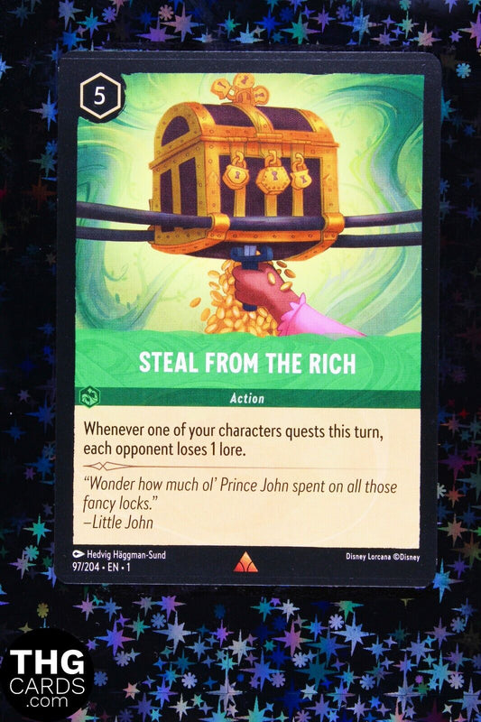 Steal From the Rich 97/204 Rare Lorcana Card EN 1