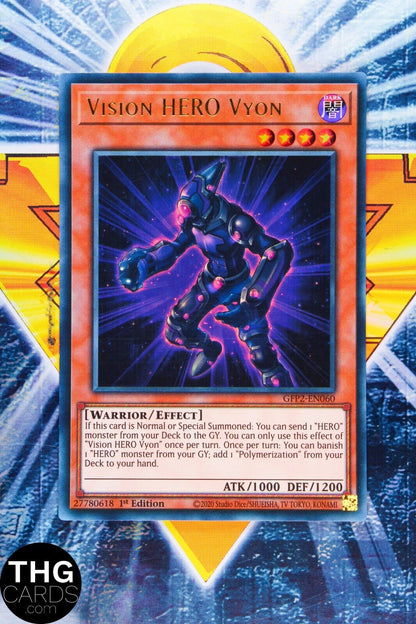 Vision HERO Vyon GFP2-EN060 1st Edition Ultra Rare Yugioh