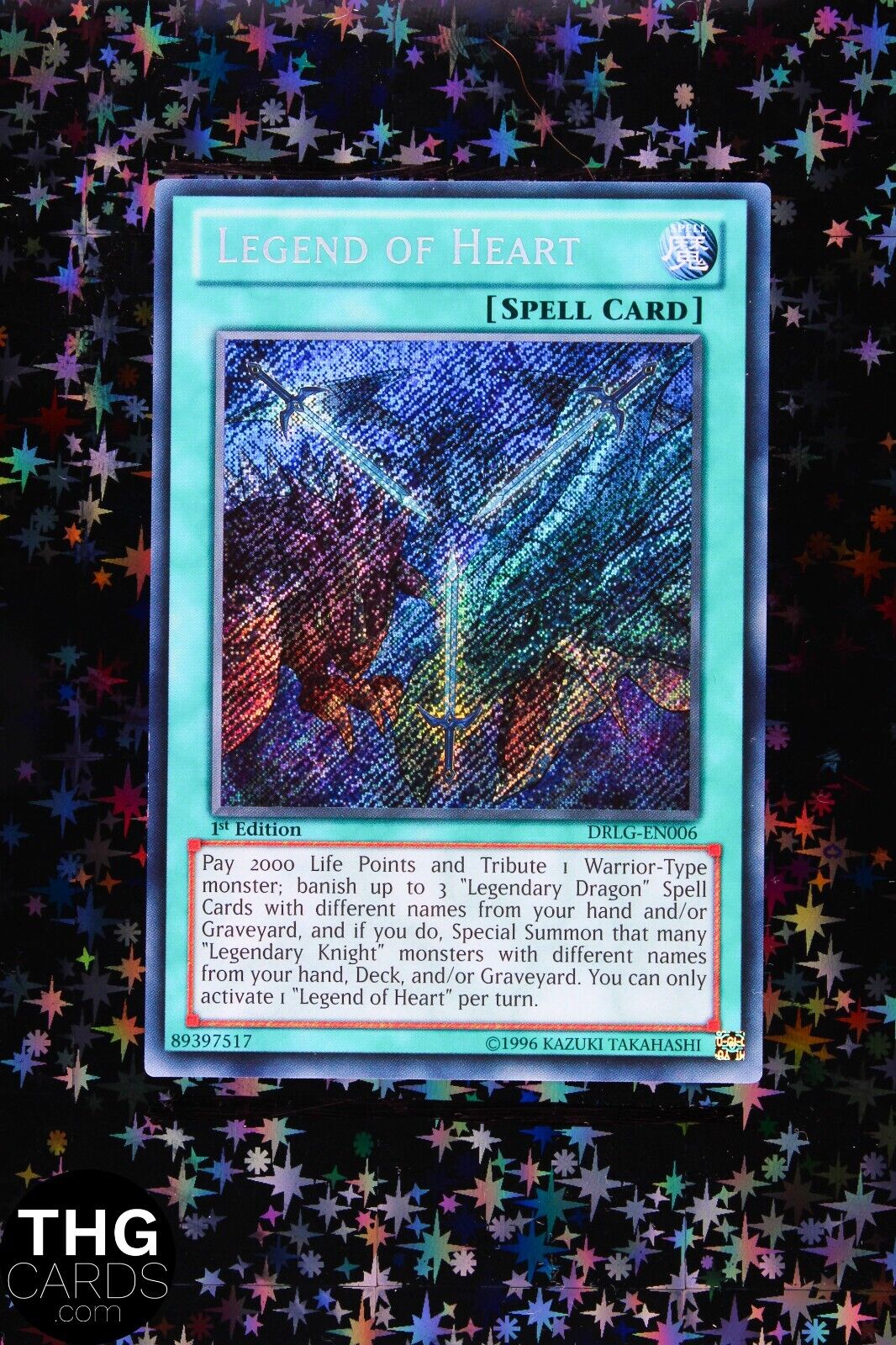 Legend of Heart DRLG-EN006 1st Edition Secret Rare Yugioh Card