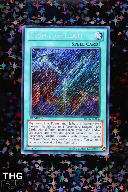 Legend of Heart DRLG-EN006 1st Edition Secret Rare Yugioh Card