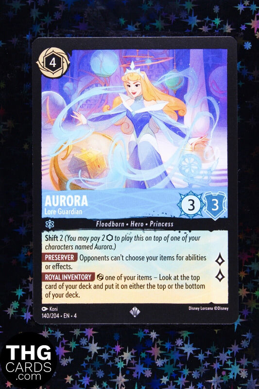 Aurora, Lore Guardian 140/204 Super Rare Lorcana Card EN 4