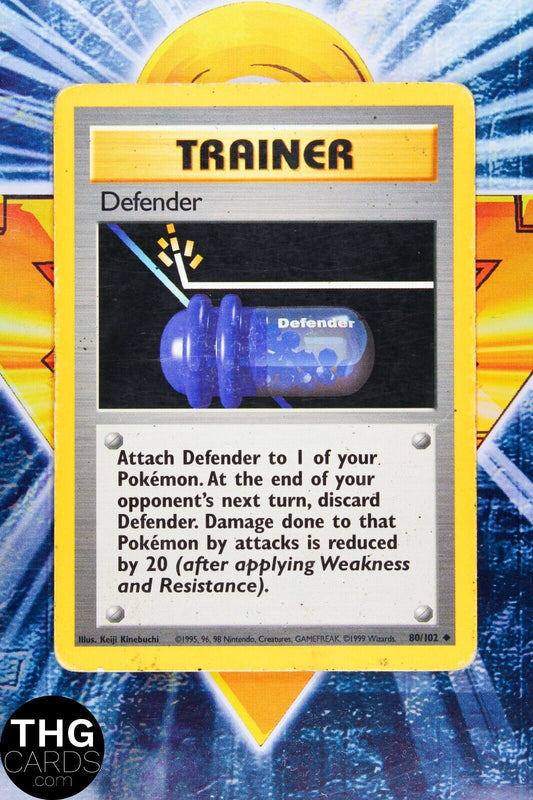Defender 80/102 Uncommon Base Set Pokemon Card