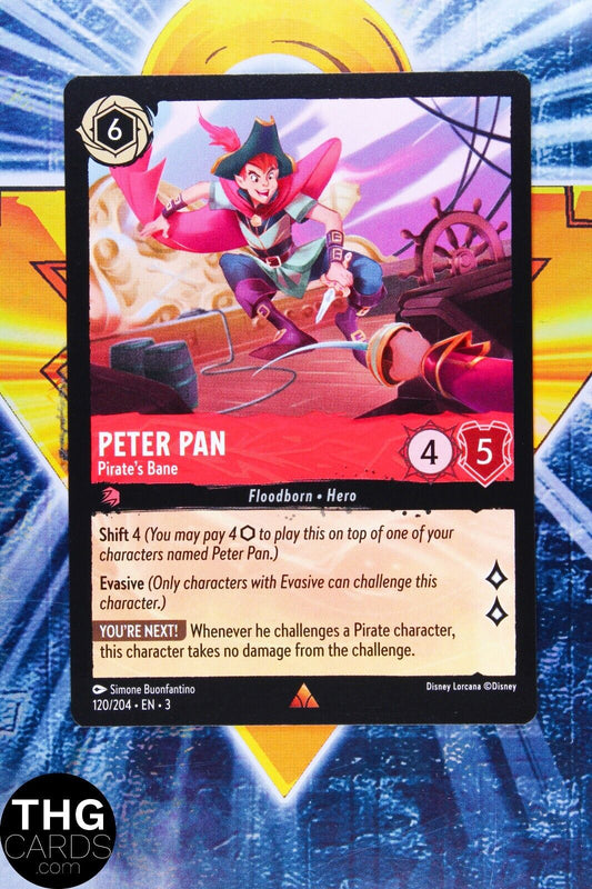 Peter Pan, Pirate's Bane 120/204 Rare Lorcana Into the Inklands