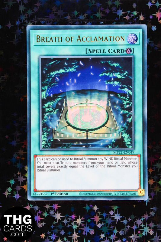 Breath of Acclamation MP22-EN049 1st Edition Ultra Rare Yugioh Card