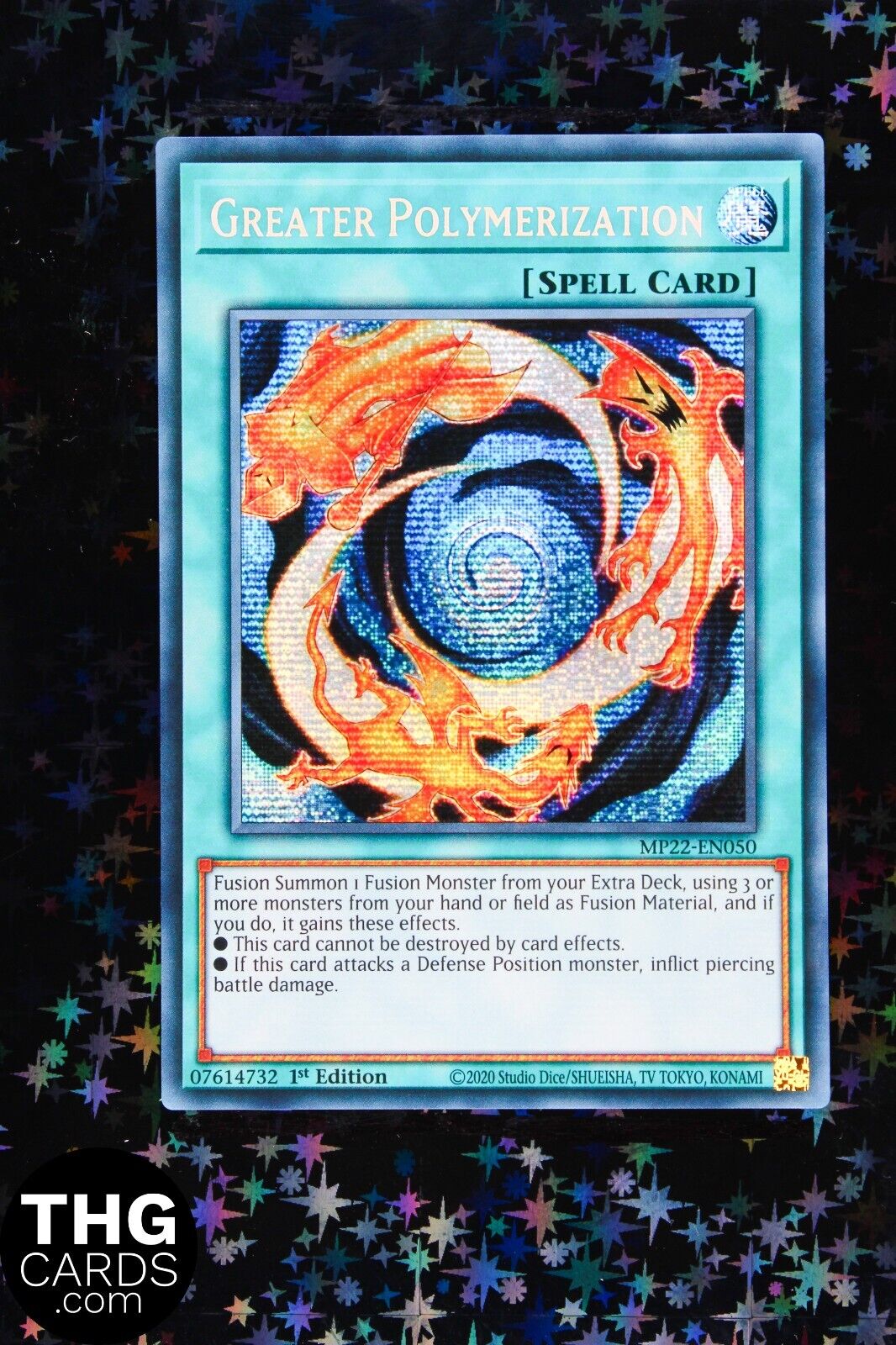 Greater Polymerization MP22-EN050 1st Ed Secret Rare Yugioh Card