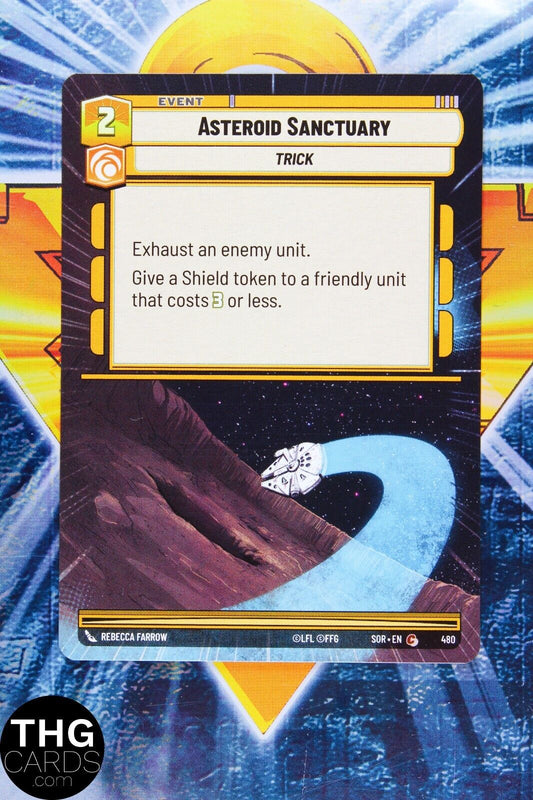 Asteroid Sanctuary 480 Common Hyperspace Star Wars Unlimited Card