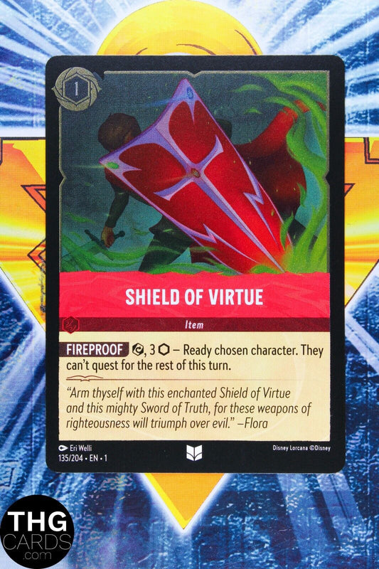Shield of Virtue 135/204 Foil Uncommon Lorcana First Chapter Card