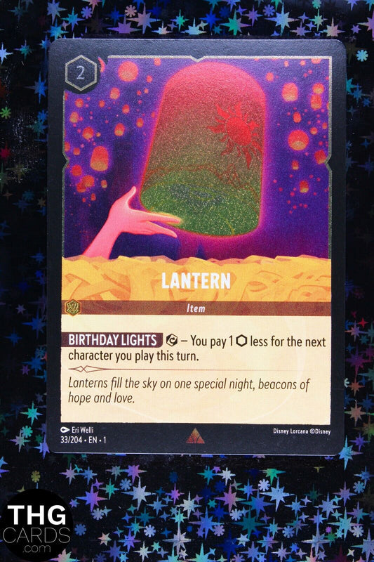 Lantern 33/204 Rare Foil Lorcana Card EN 1