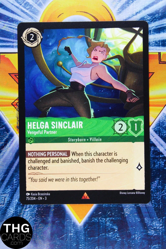 Helga Sinclair, Vengeful Partner 75/204 Rare Lorcana Into the Inklands