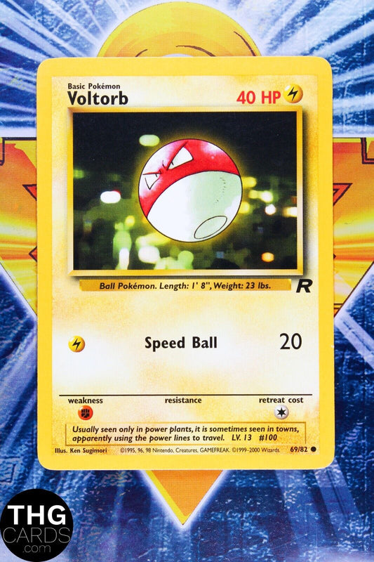 Voltorb 69/82 Common Team Rocket Pokemon Card