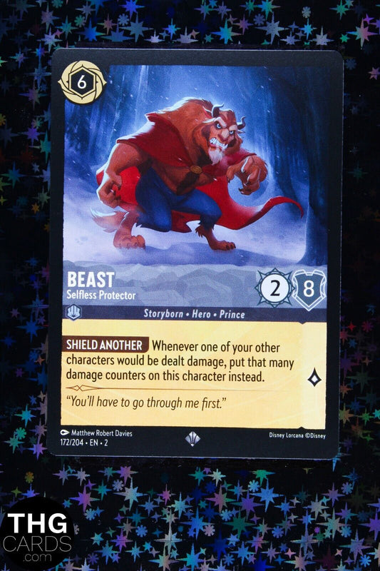 Beast, Selfless Protector 172/204 Super Rare Lorcana Card EN 2