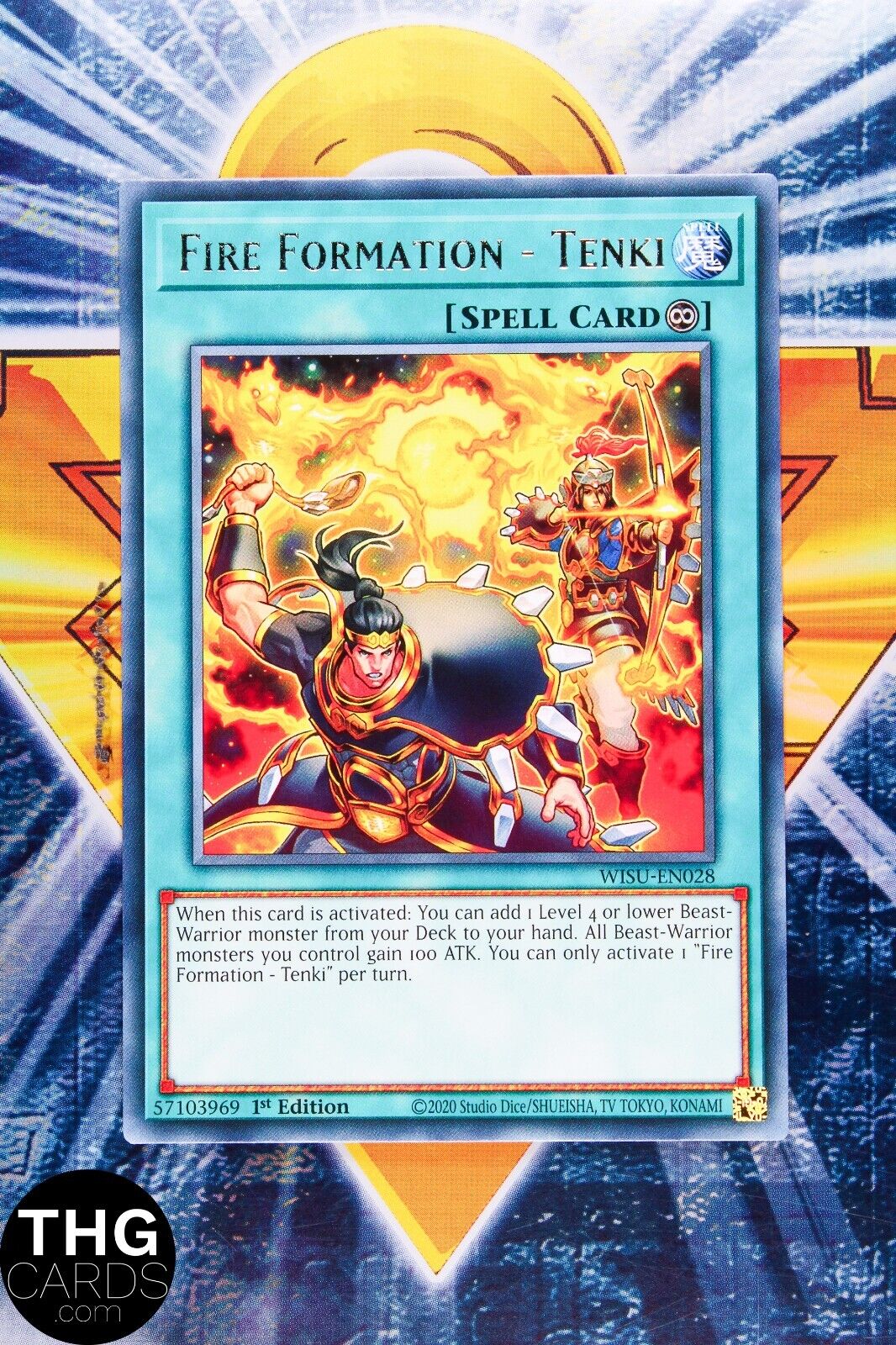 Fire Formation - Tenki WISU-EN028 1st Edition Rare Yugioh Card Playset