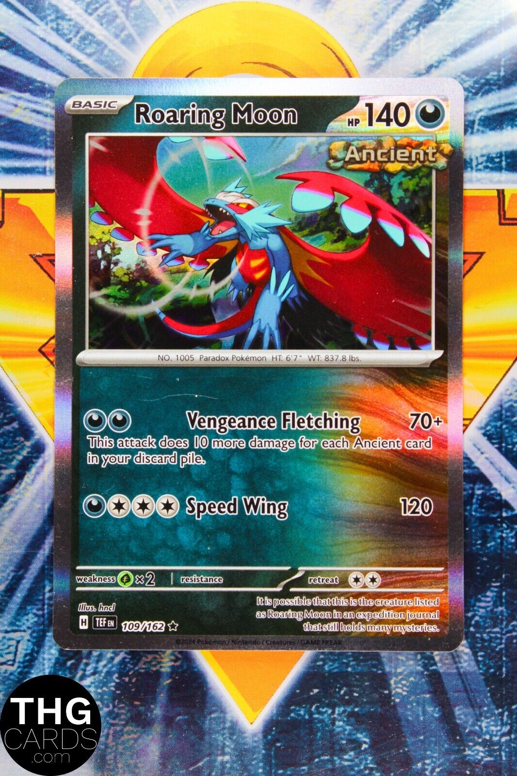 Roaring Moon 109/162 Rare Holo Temporal Forces Pokemon Card