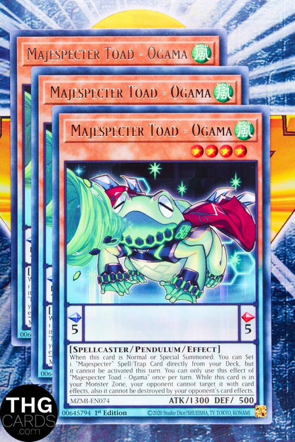 Majespecter Toad - Ogama MZMI-EN074 1st Ed Rare Yugioh Card Playset