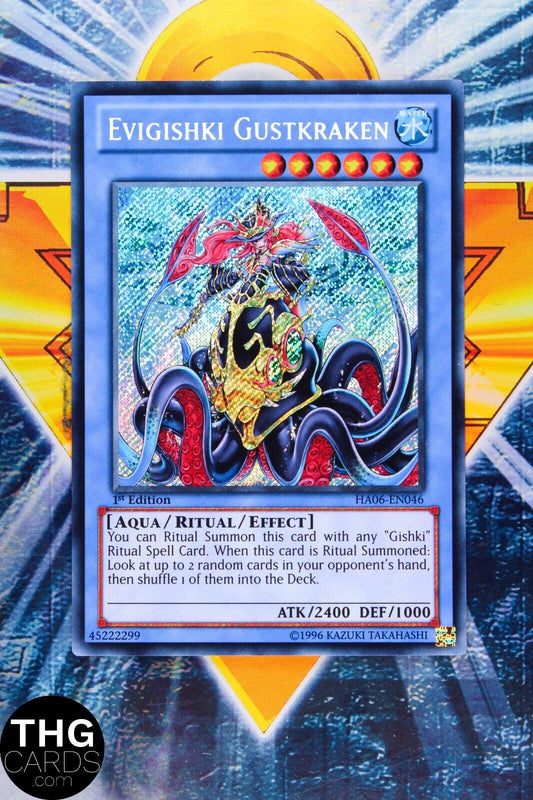 Evigishki Gustkraken HA06-EN046 1st Edition Secret Rare Yugioh Card