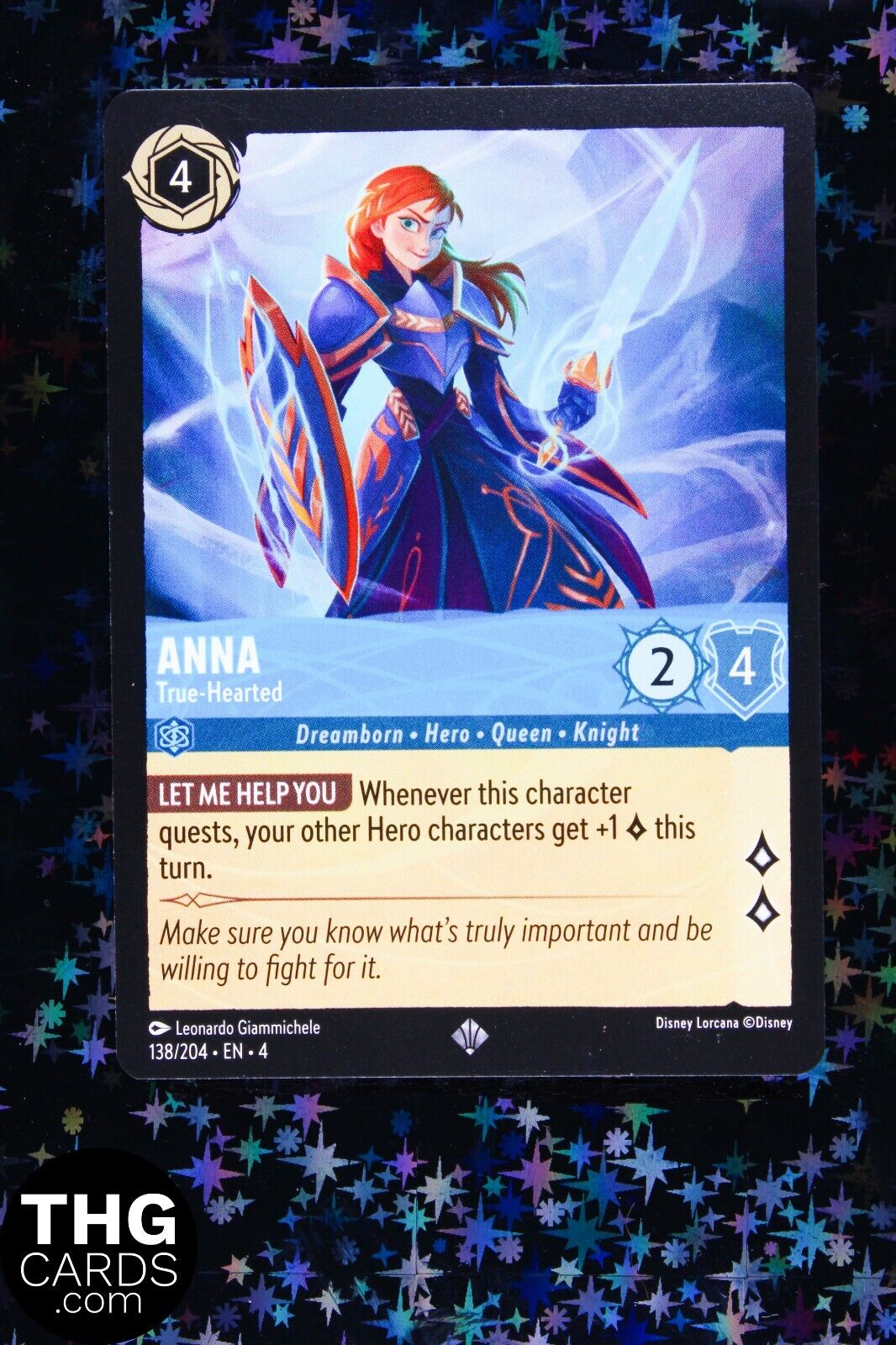 Anna, True-Hearted 138/204 Super Rare Lorcana Card EN 4