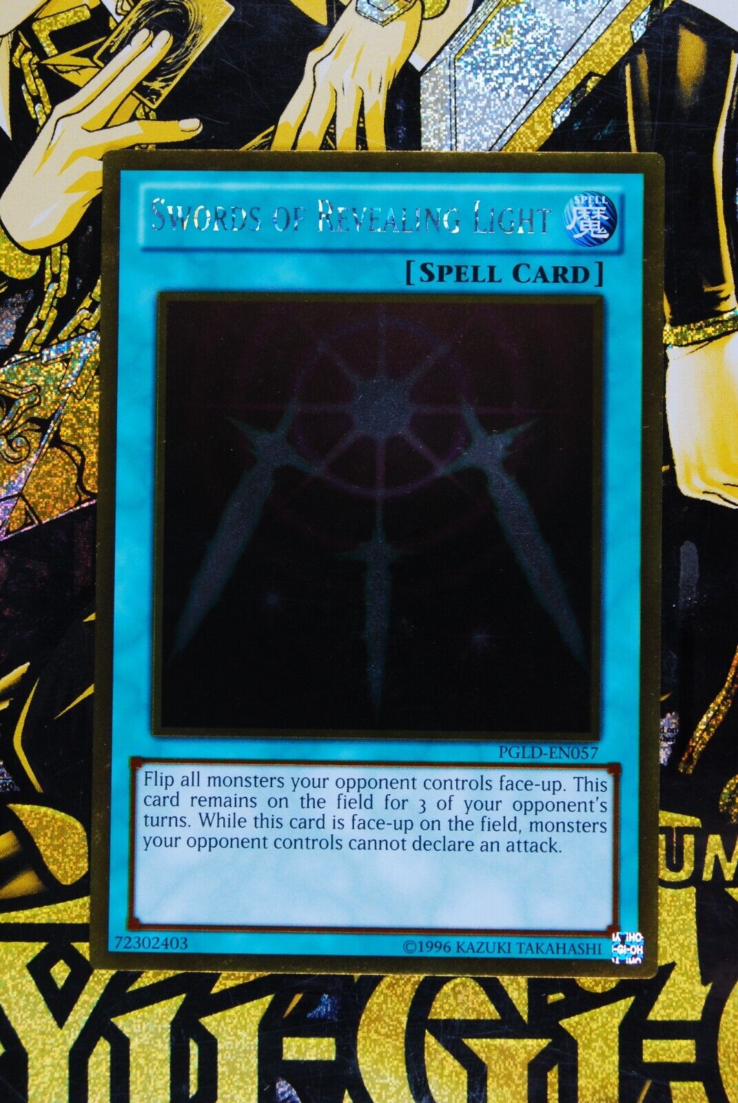 Swords of Revealing Light PGLD-EN057 Gold Ultra Rare Yugioh Card