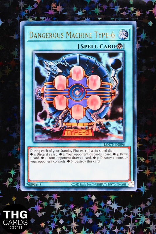 Dangerous Machine Type-6 LODT-EN096 Ultra Rare Yugioh Card 2024 Reprint