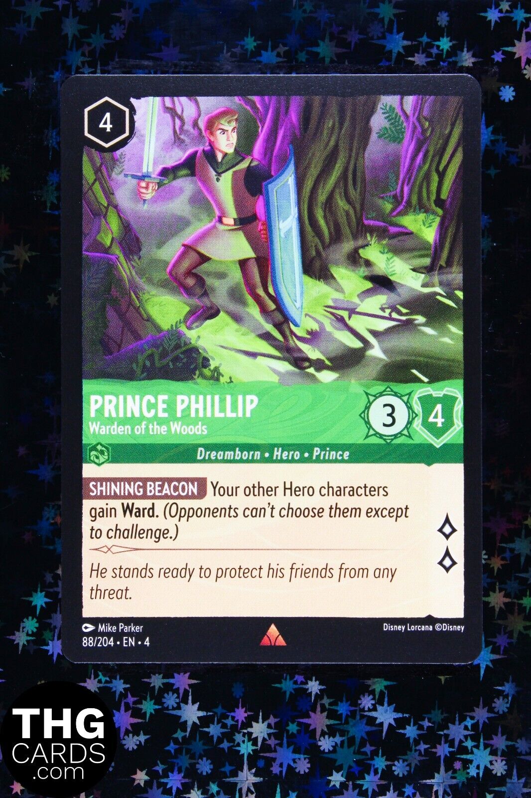 Prince Phillips, Warden of the Woods 88/204 Rare Lorcana Card EN 4