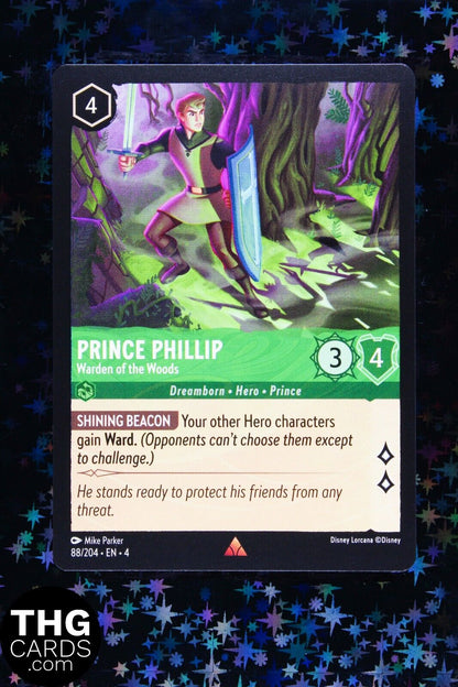 Prince Phillips, Warden of the Woods 88/204 Rare Lorcana Card EN 4