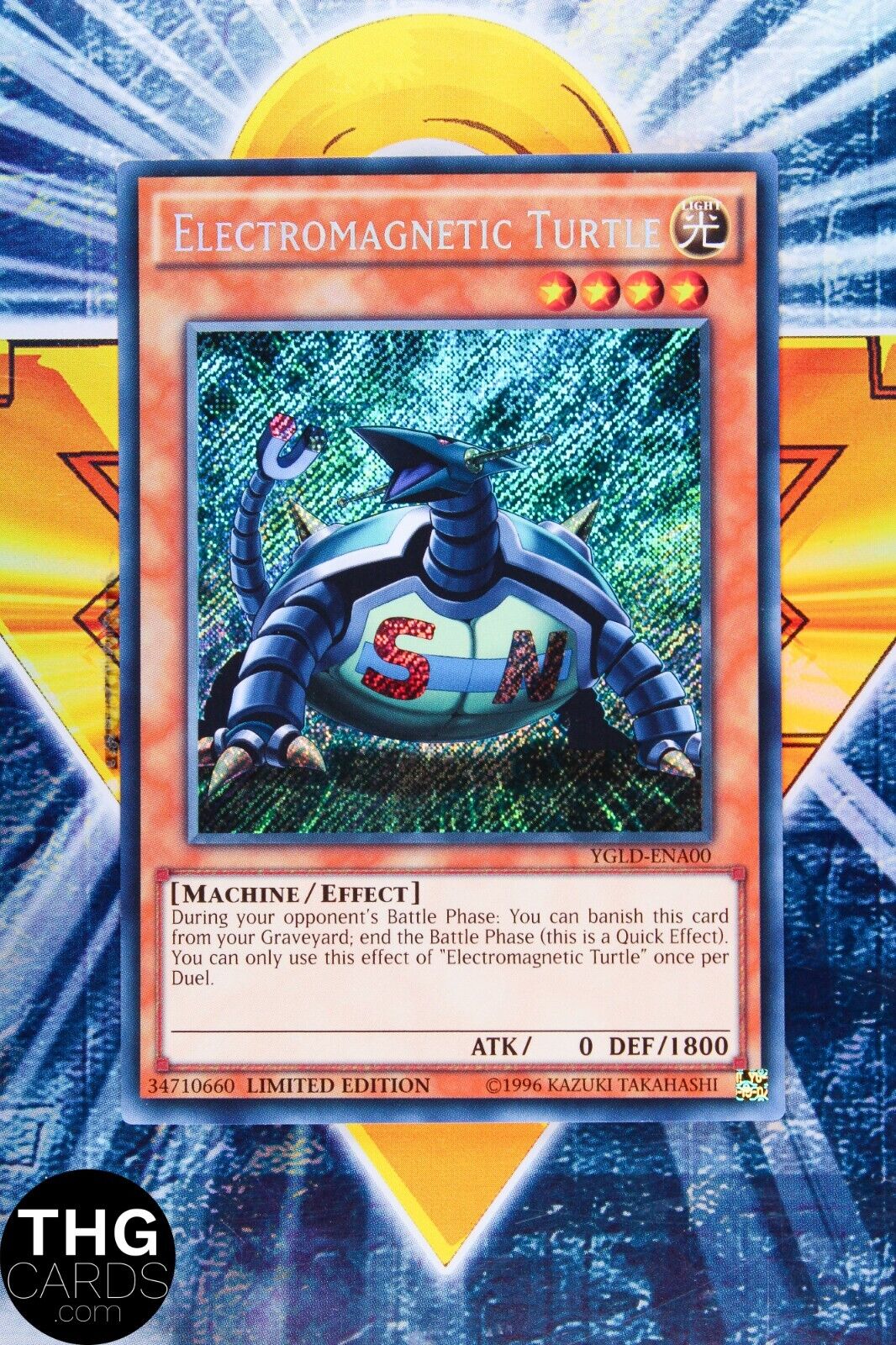 Electromagnetic Turtle YGLD-ENA00 Limited Edition Secret Rare Yugioh Card