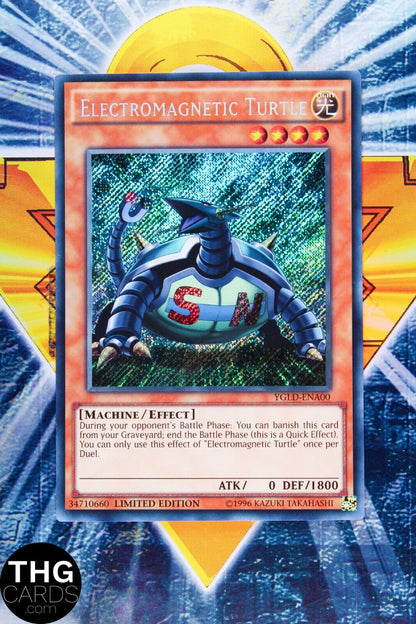 Electromagnetic Turtle YGLD-ENA00 Limited Edition Secret Rare Yugioh Card