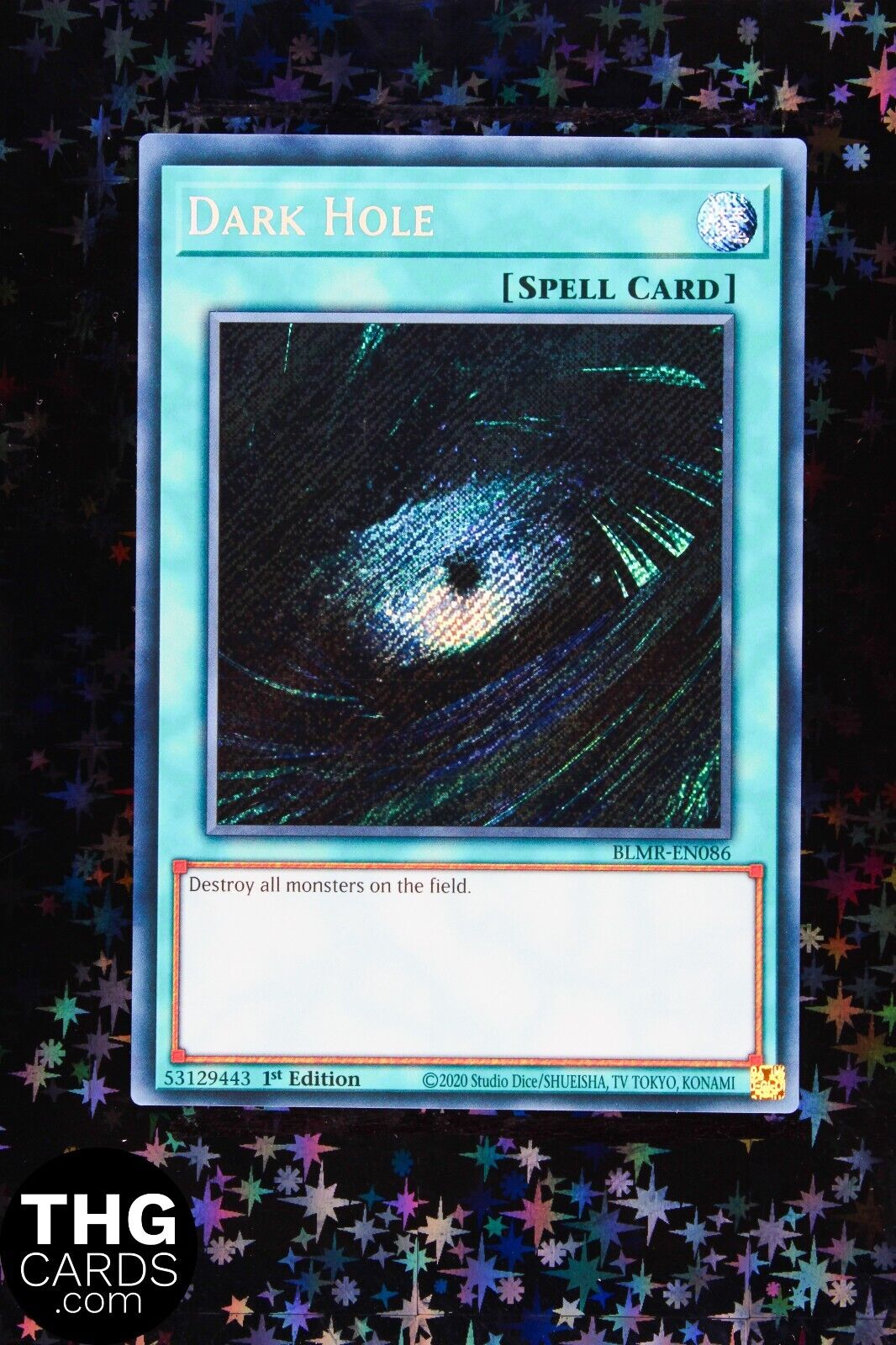 Dark Hole BLMR-EN086 1st Edition Secret Rare Yugioh Card