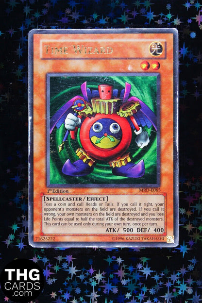 Time Wizard MRD-E065 1st Edition Ultra Rare Yugioh Card