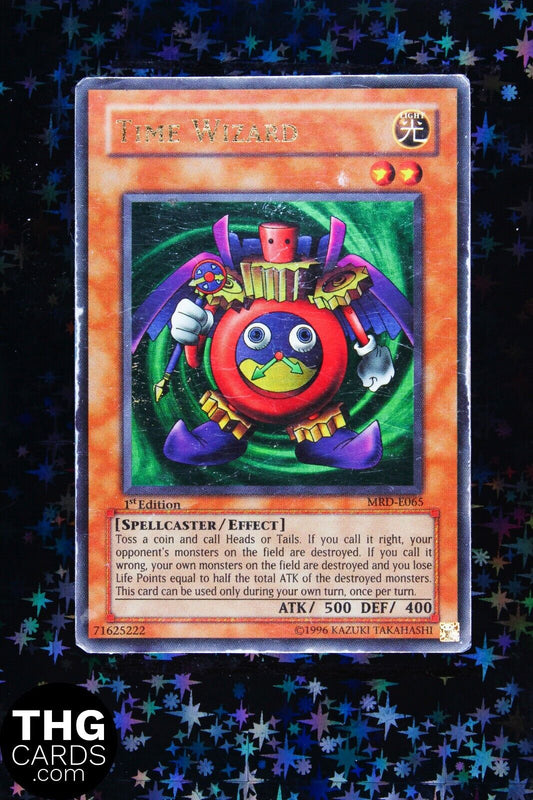 Time Wizard MRD-E065 1st Edition Ultra Rare Yugioh Card