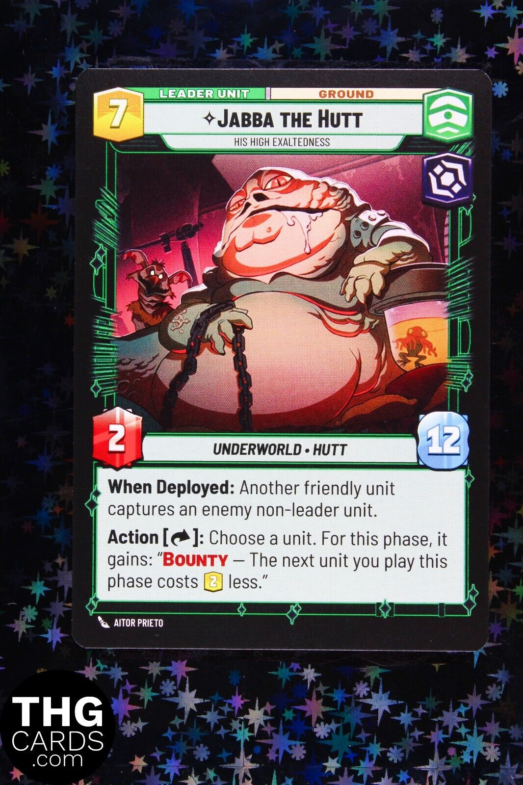 Jabba the Hutt 006/262 Rare Star Wars Unlimited Card SHD