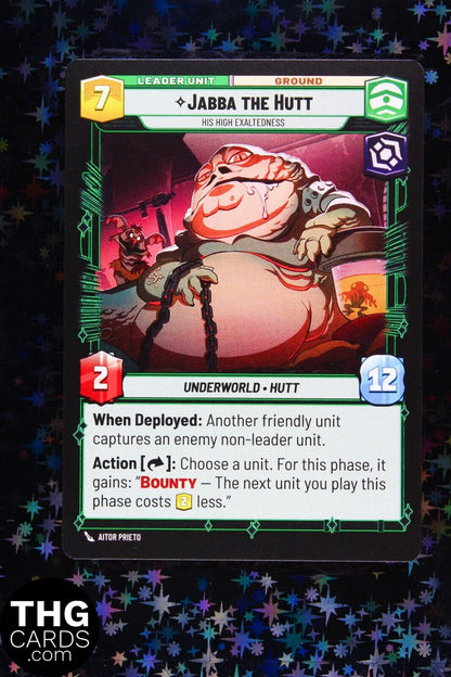 Jabba the Hutt 006/262 Rare Star Wars Unlimited Card SHD