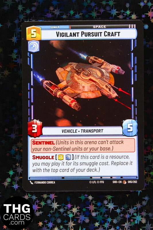 Vigilant Pursuit Craft 065/262 Foil Common Star Wars Unlimited Card SHD