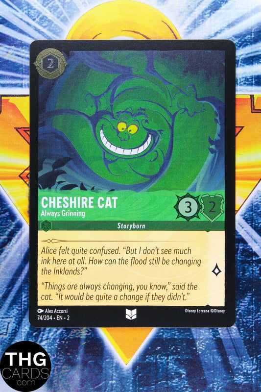 Cheshire Cat, Always Grinning 74/204 Foil Uncommon Lorcana Rise of Floodborn